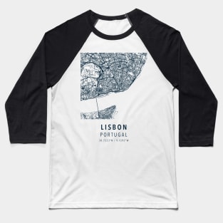 lisbon simple map Baseball T-Shirt